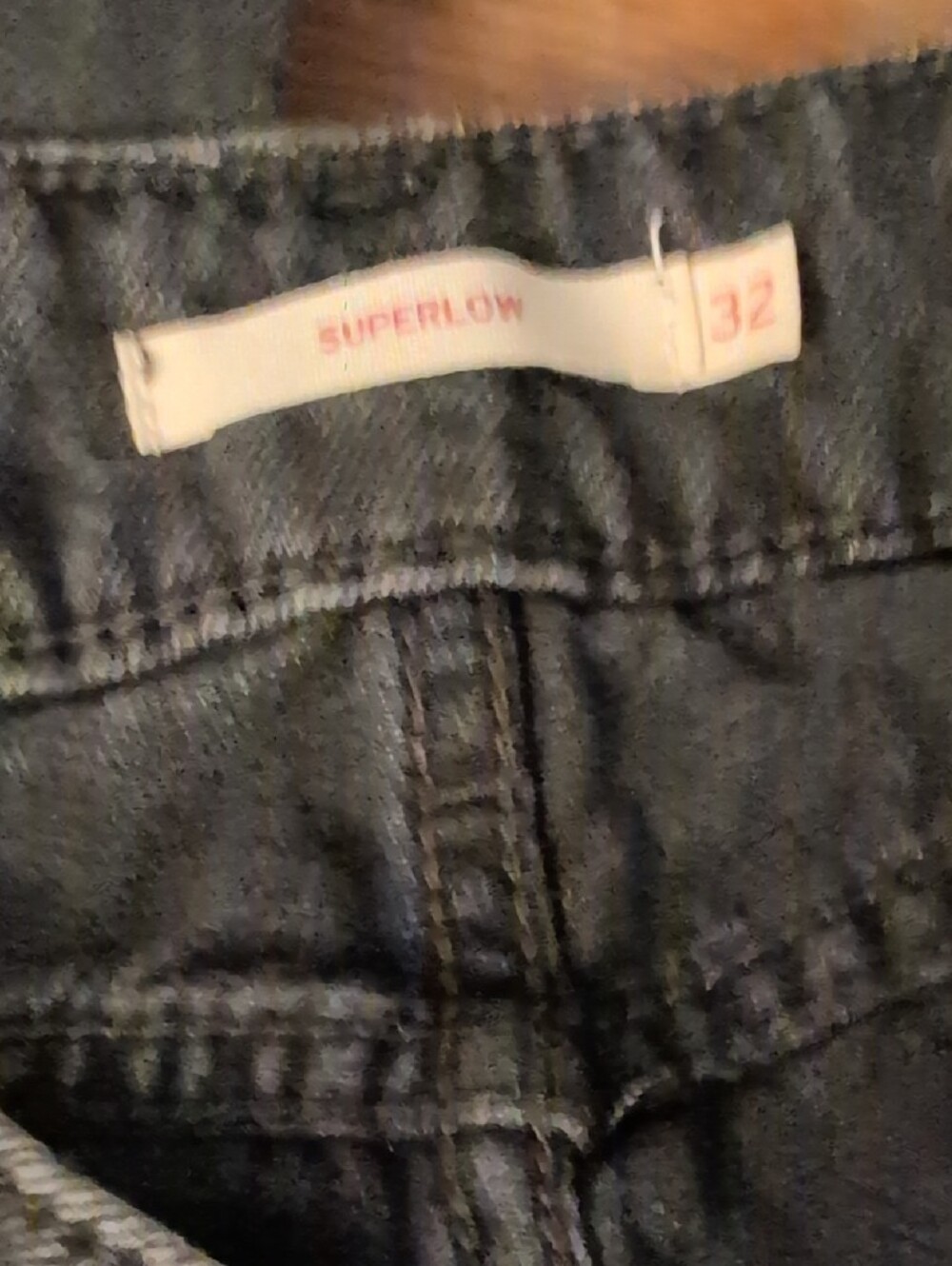 Levi's "Superlow" Dark Gray Wide-Leg Jeans - Picture 2 of 3